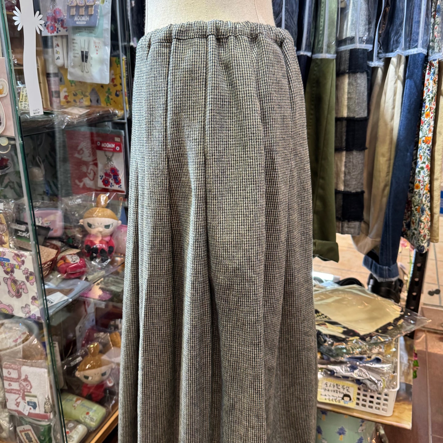Ina Tweedy Cotton Skirt, made in Japan