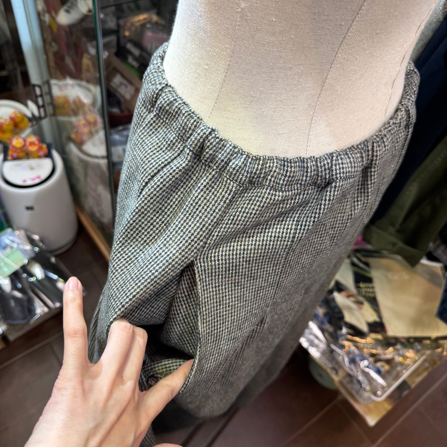 Ina Tweedy Cotton Skirt, made in Japan
