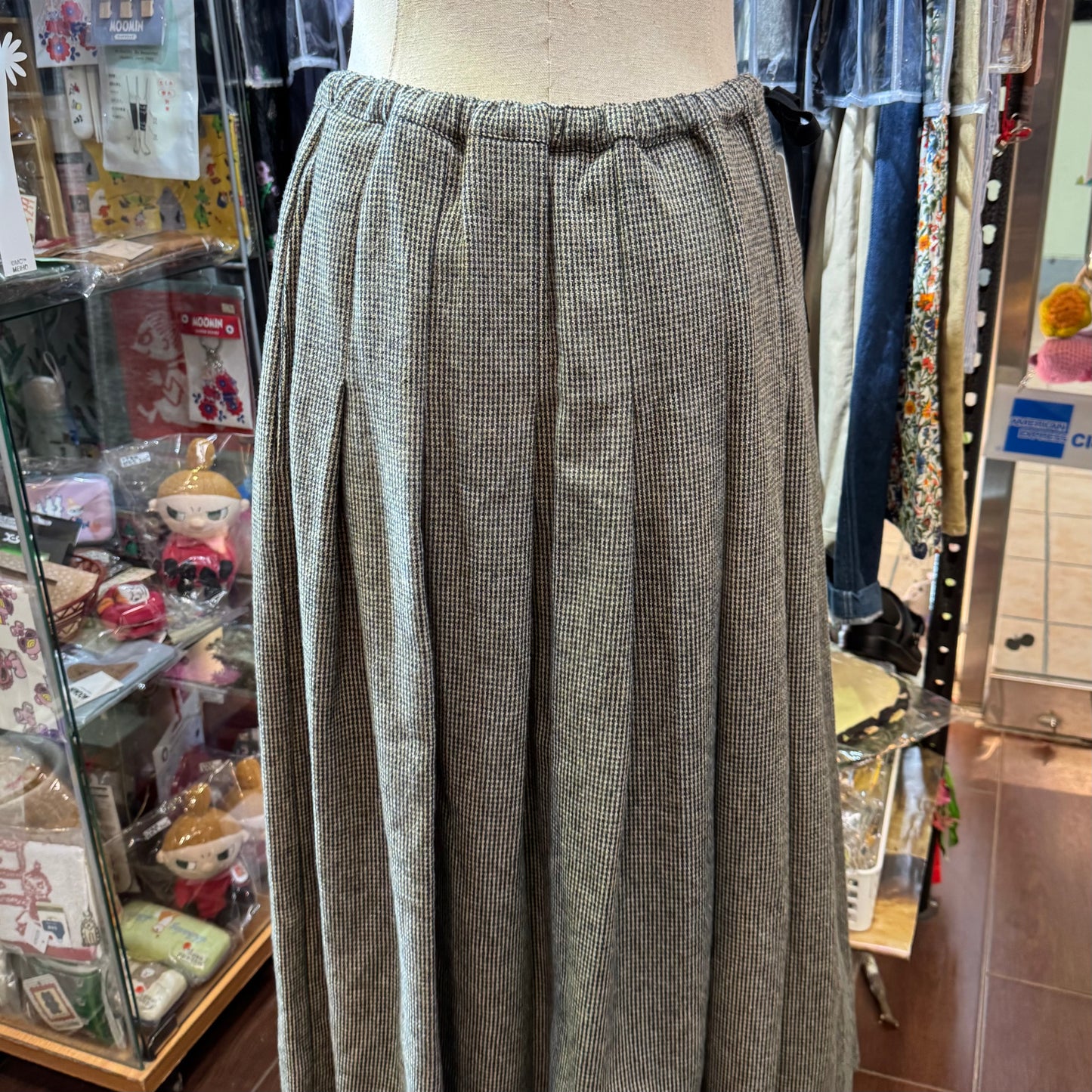 Ina Tweedy Cotton Skirt, made in Japan