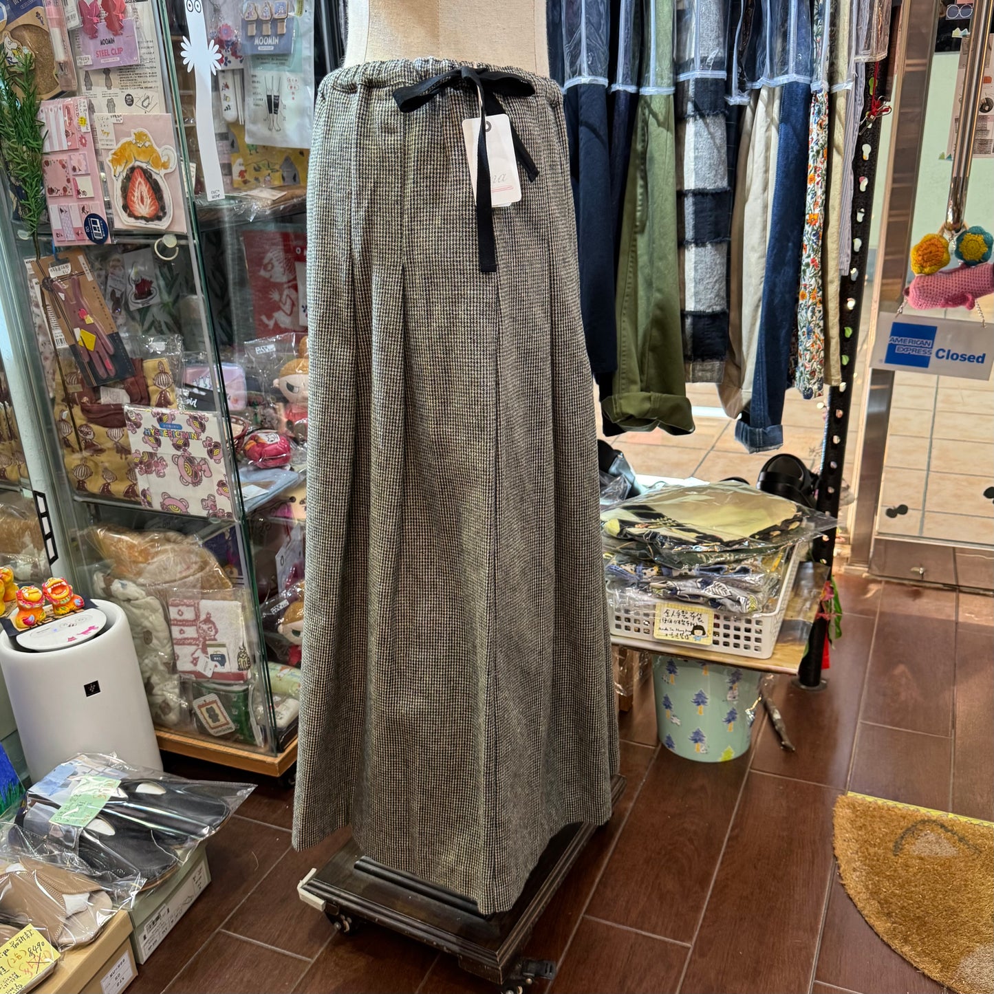 Ina Tweedy Cotton Skirt, made in Japan
