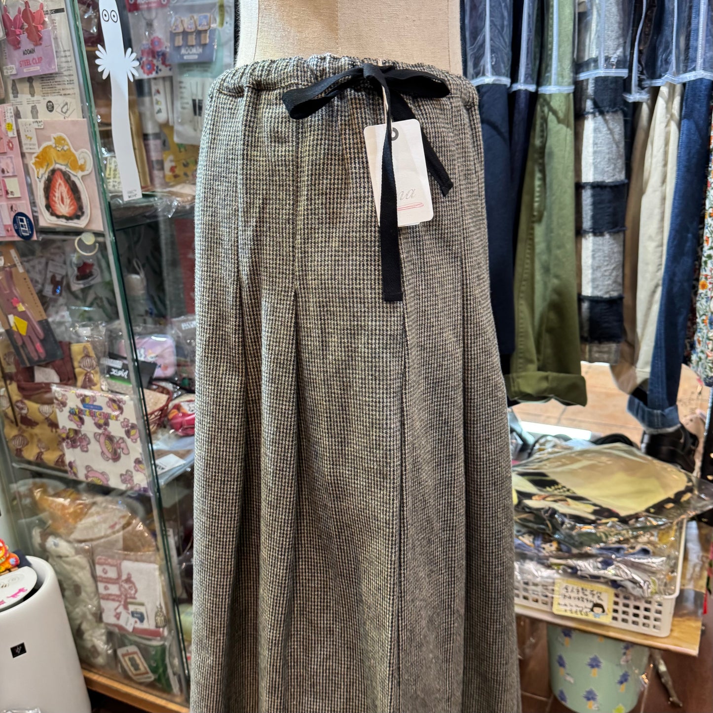 Ina Tweedy Cotton Skirt, made in Japan