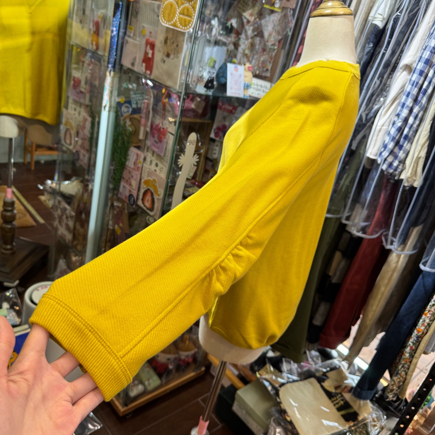 Estroislose Mustard Sweatshirt, made in Japan