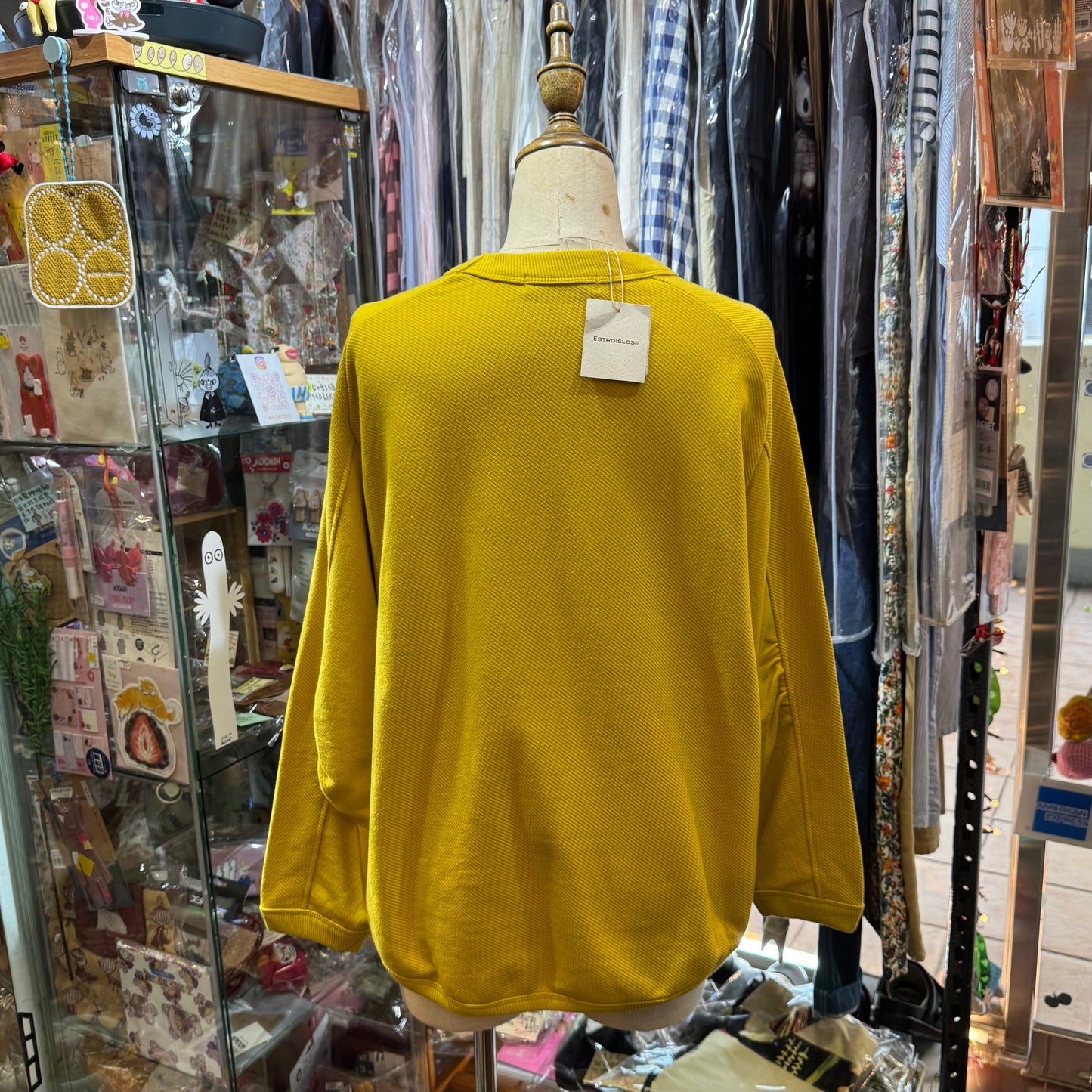 Estroislose Mustard Sweatshirt, made in Japan