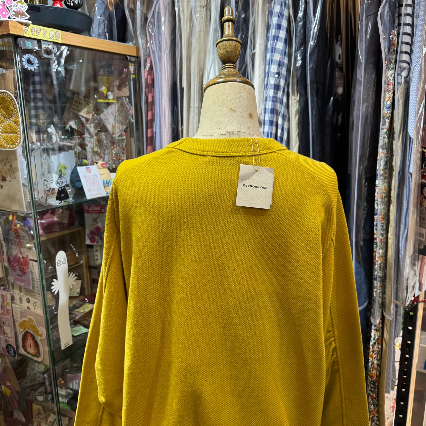 Estroislose Mustard Sweatshirt, made in Japan