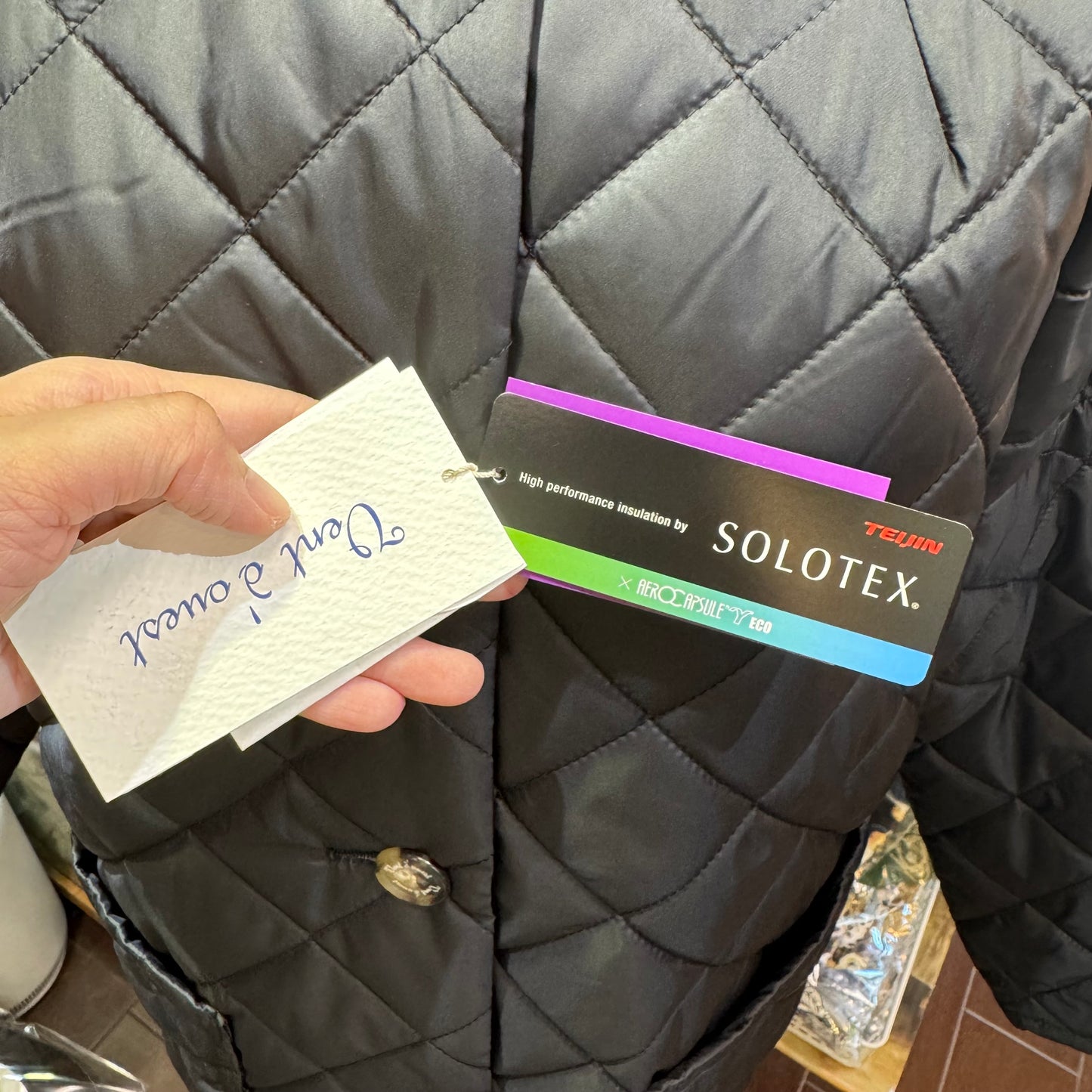 Vent d Ouest X Liberty London SOLOTEX X Aerocapsule Black Quilted Jacket, made in Japan