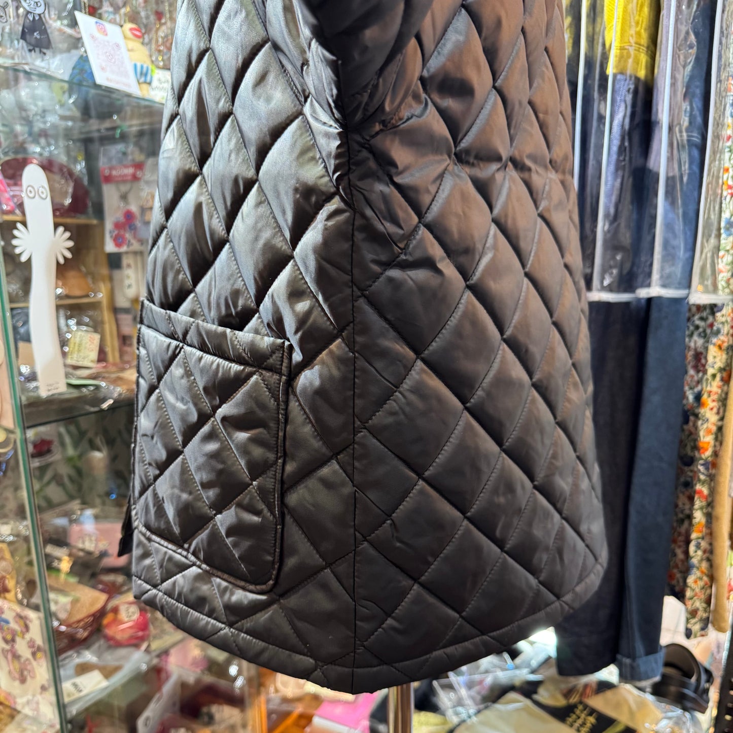 Vent d Ouest X Liberty London SOLOTEX X Aerocapsule Black Quilted Jacket, made in Japan