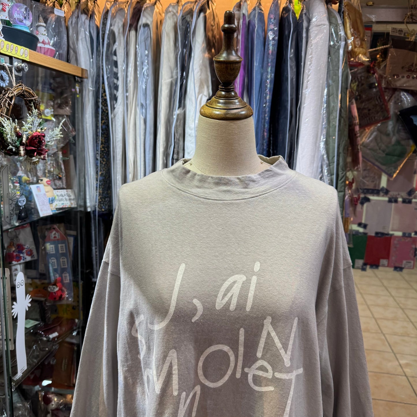 Tumugu French Grey T-shirt, made in Japan