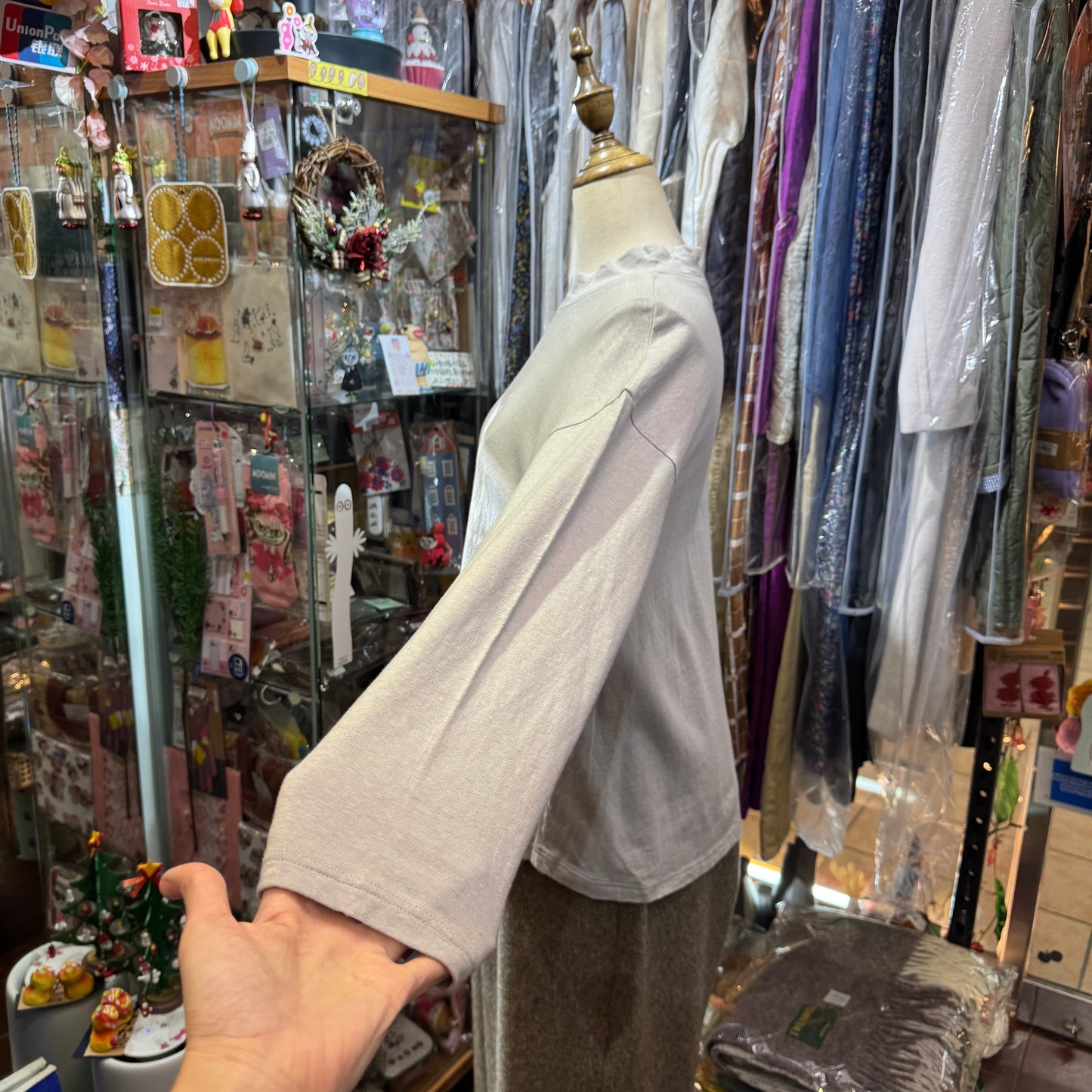 Tumugu French Grey T-shirt, made in Japan