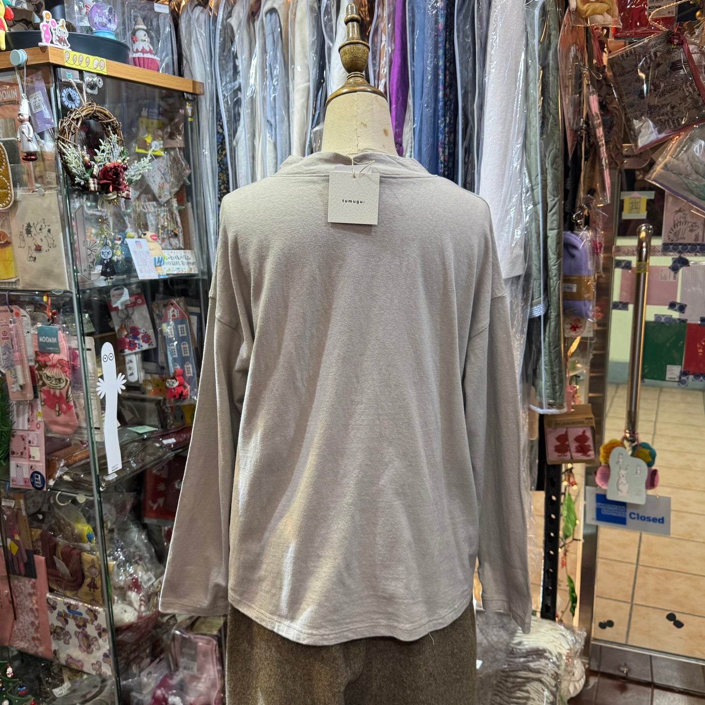 Tumugu French Grey T-shirt, made in Japan