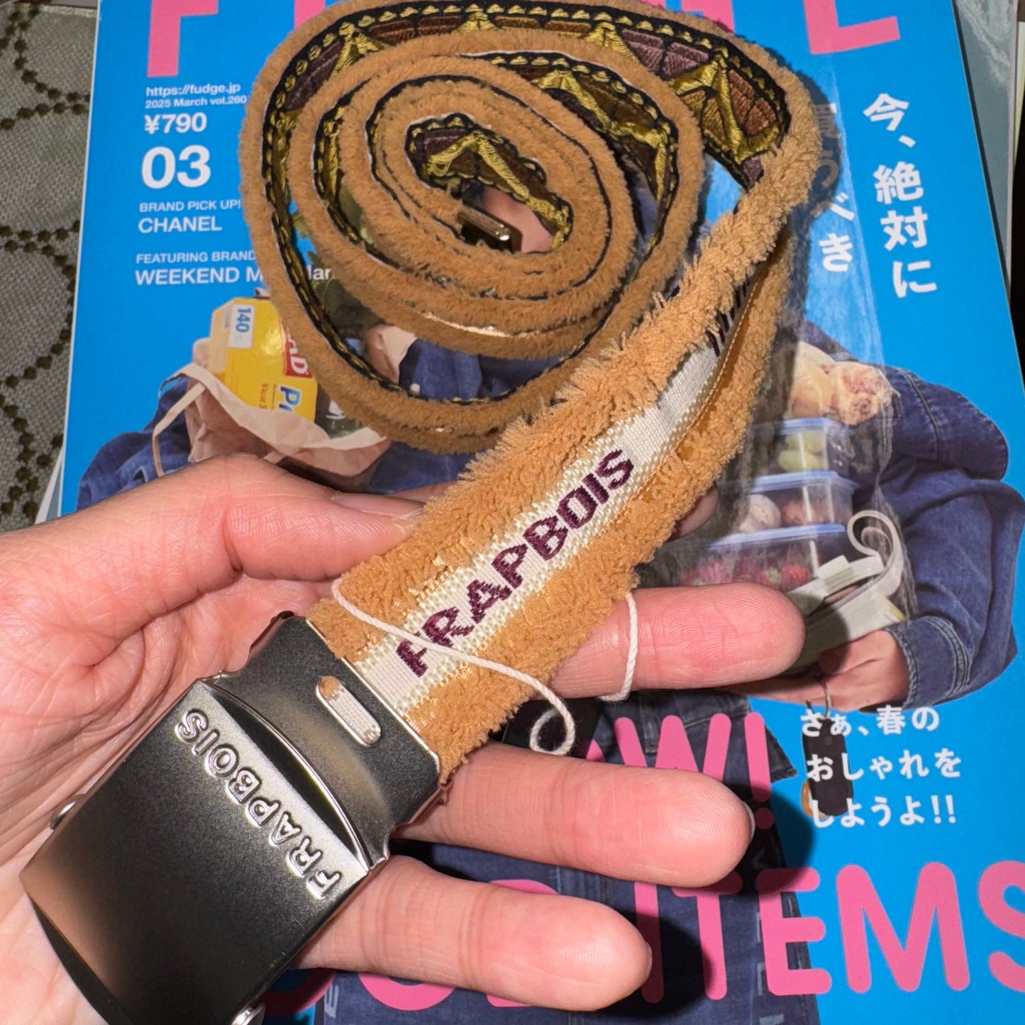 Sale- Frapbois Embroidery Belt, made in Japan
