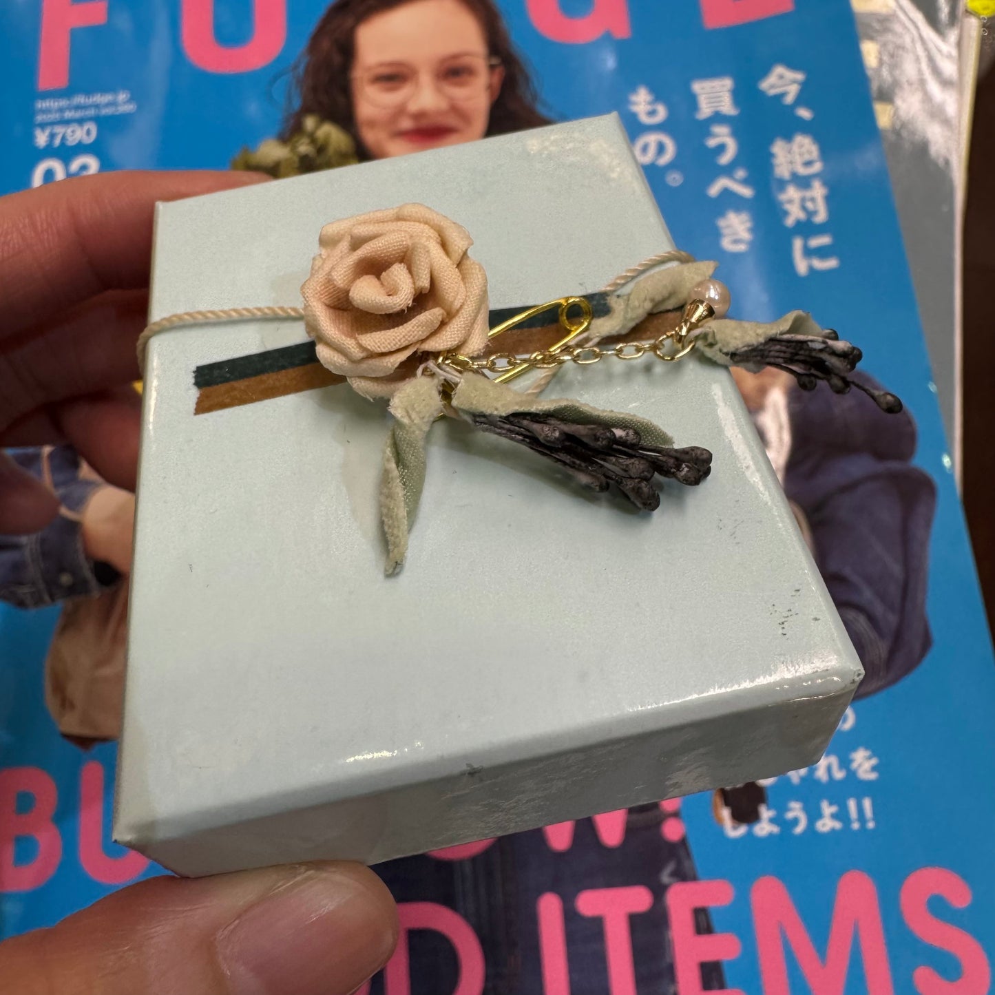 Sale- Haupia Floral Brooch, made in Japan