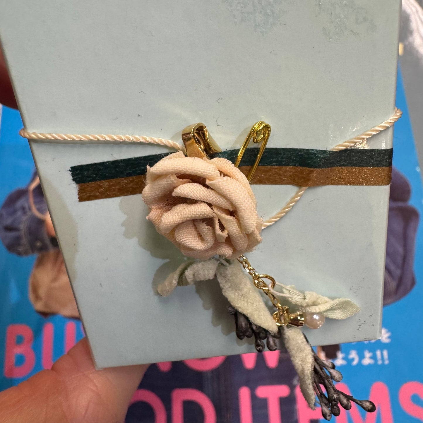 Sale- Haupia Floral Brooch, made in Japan