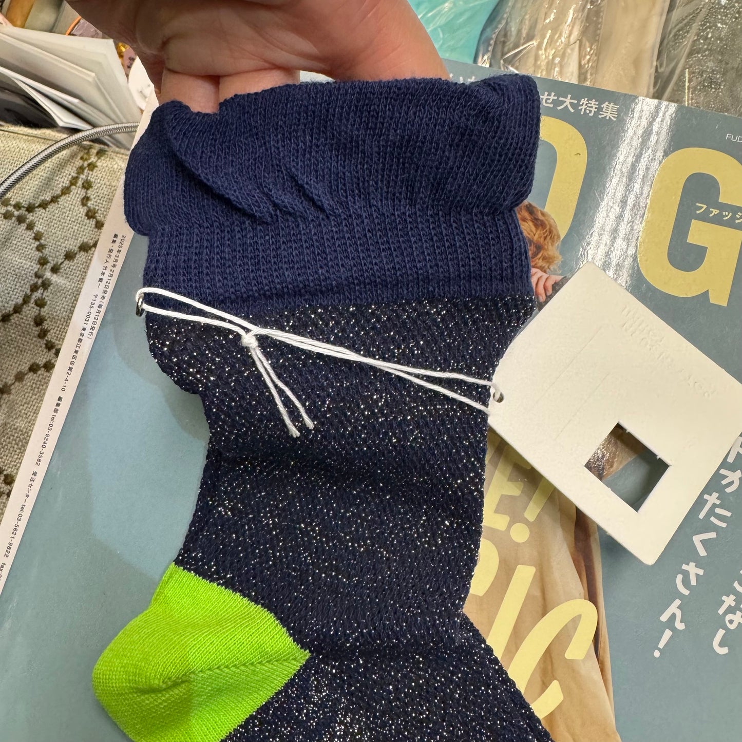 POTTENBURN TOHKII Navy Socks, made in Japan
