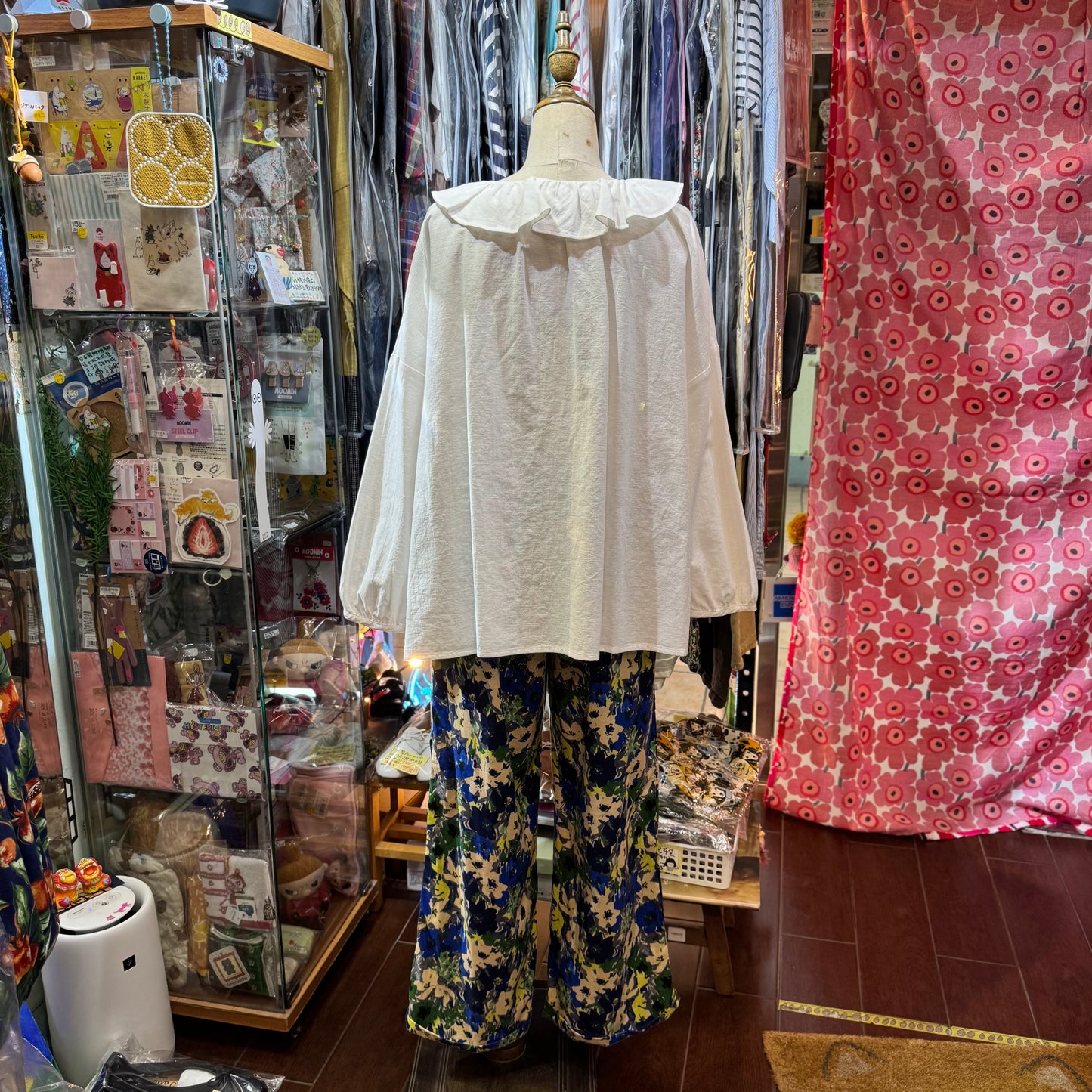 Sloe White Frill Collar Shirt