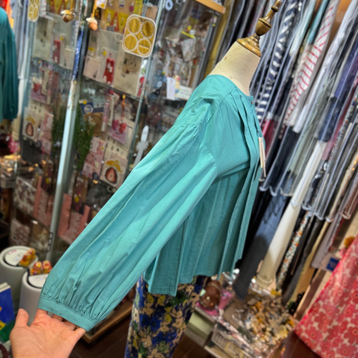 Hands of Creation Tiffany Blue 2Way Shirt, made in Japan