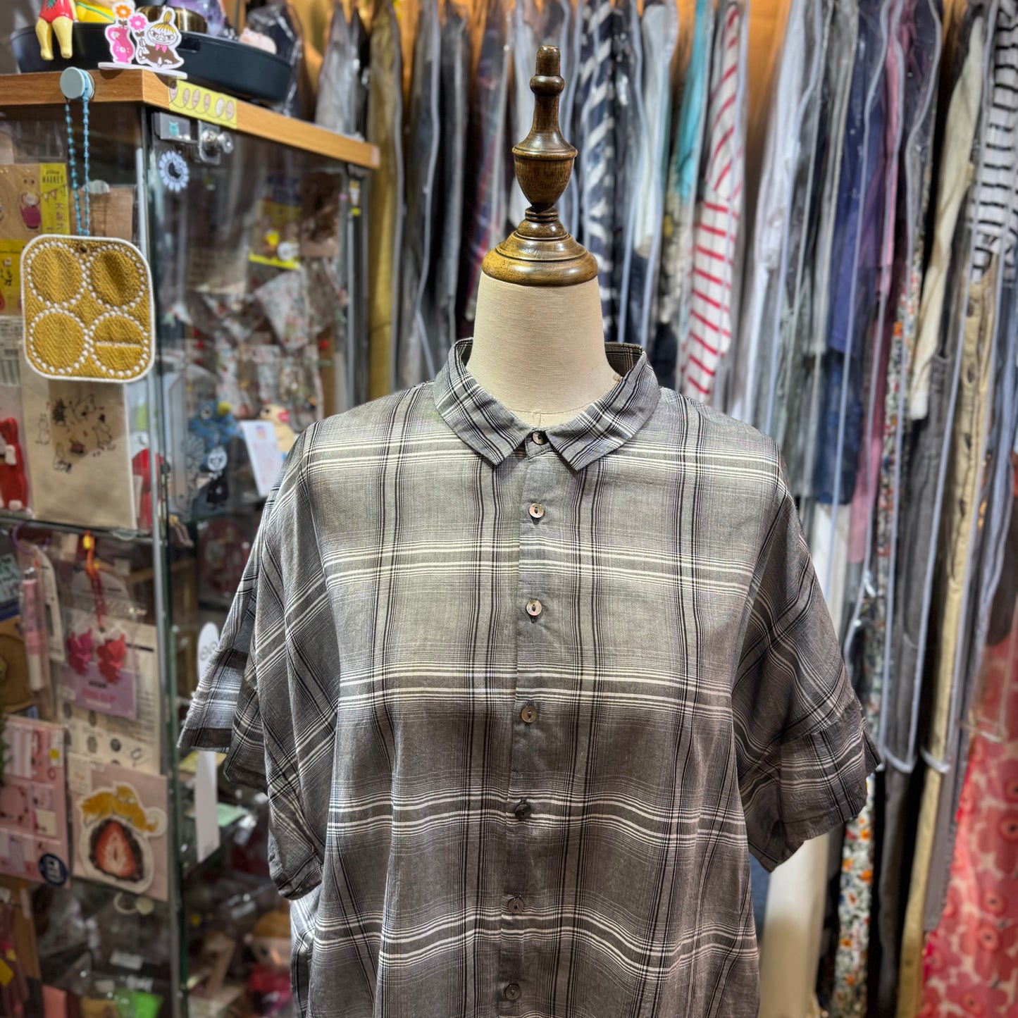 VM Black Checked Shirt, made in Japan