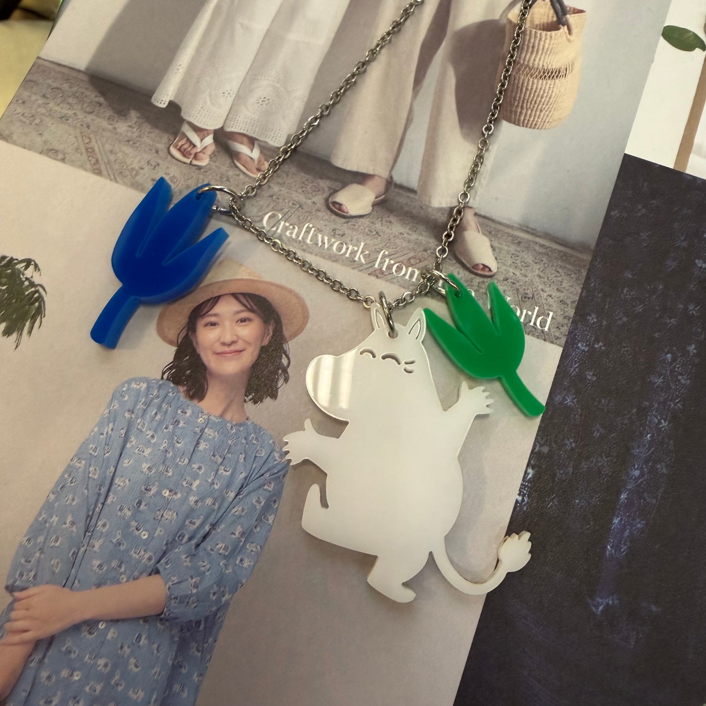 $99 only- Moomin Acrylic Necklace, made in Sweden