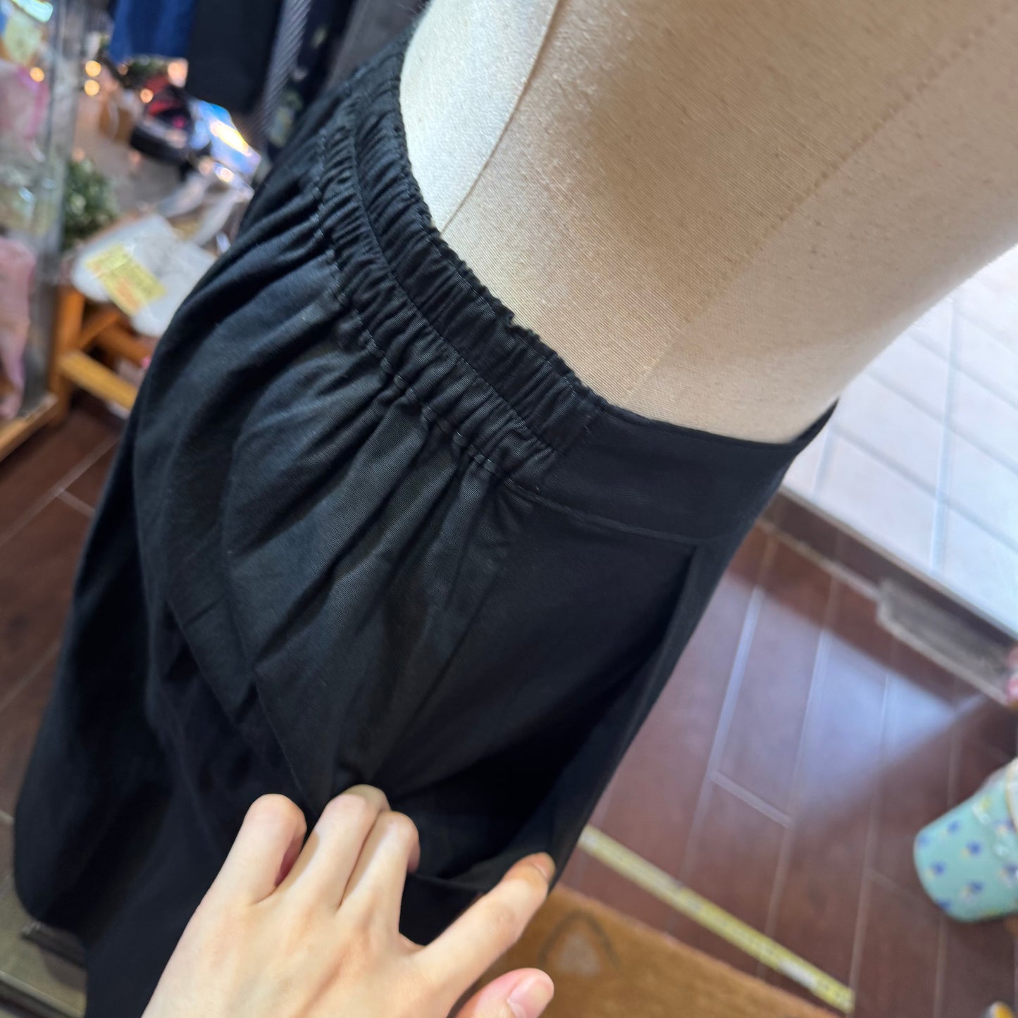 Vent d Ouest Black Wide-leg Pants, made in Japan