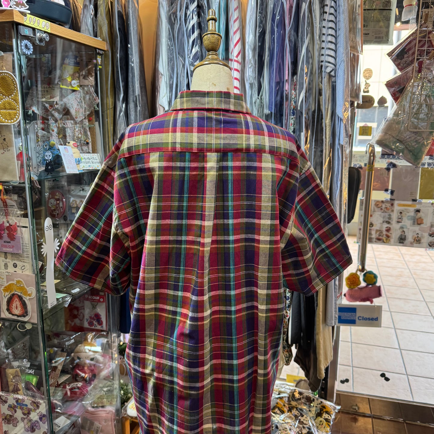 Drowse and yet… Red Checked Shirt, made in Japan