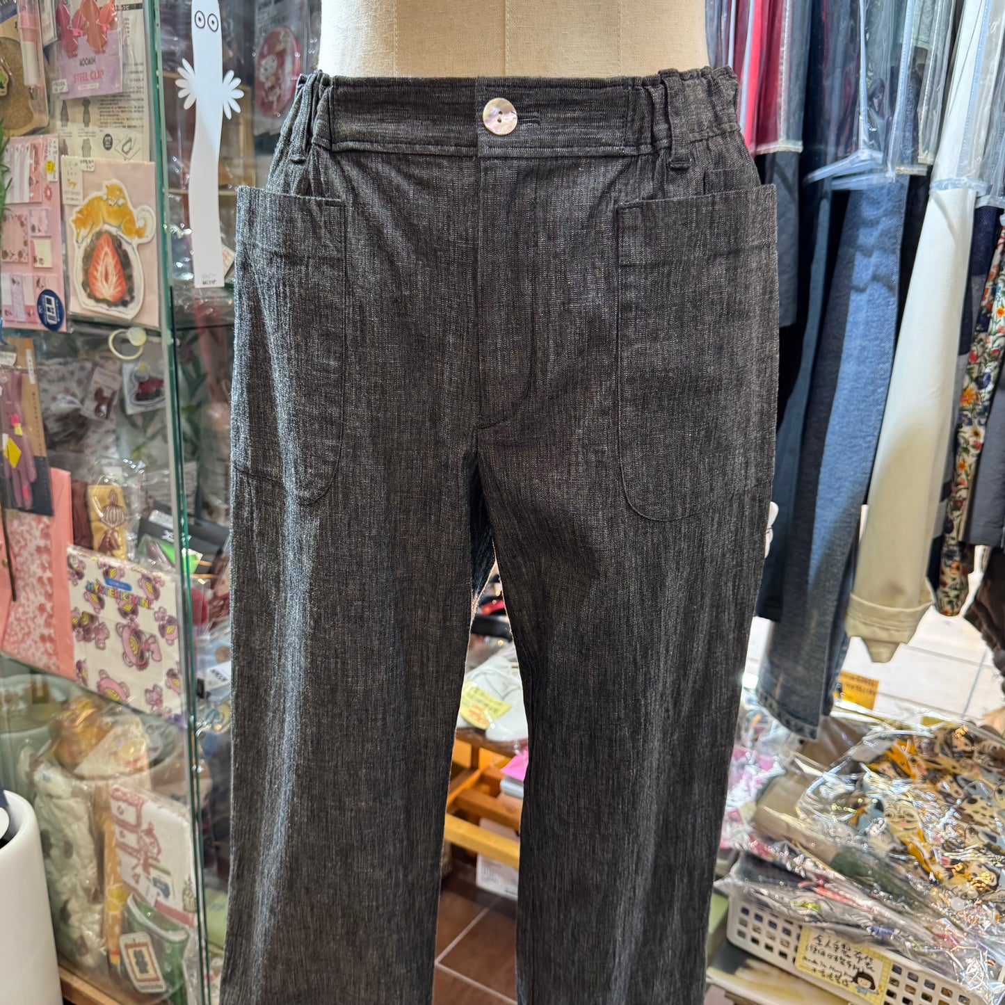 VM Black Denim Pants, Size 3, made in Japan
