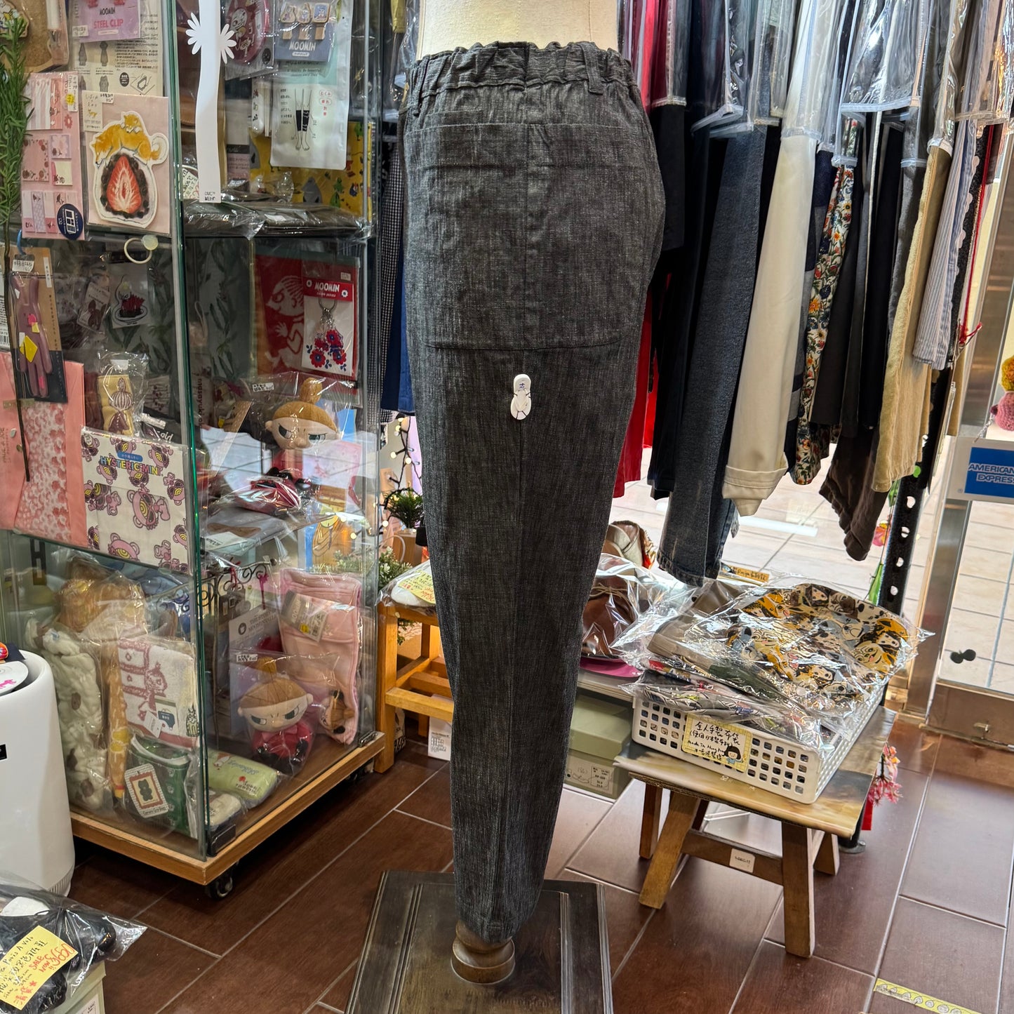 VM Black Denim Pants, Size 3, made in Japan