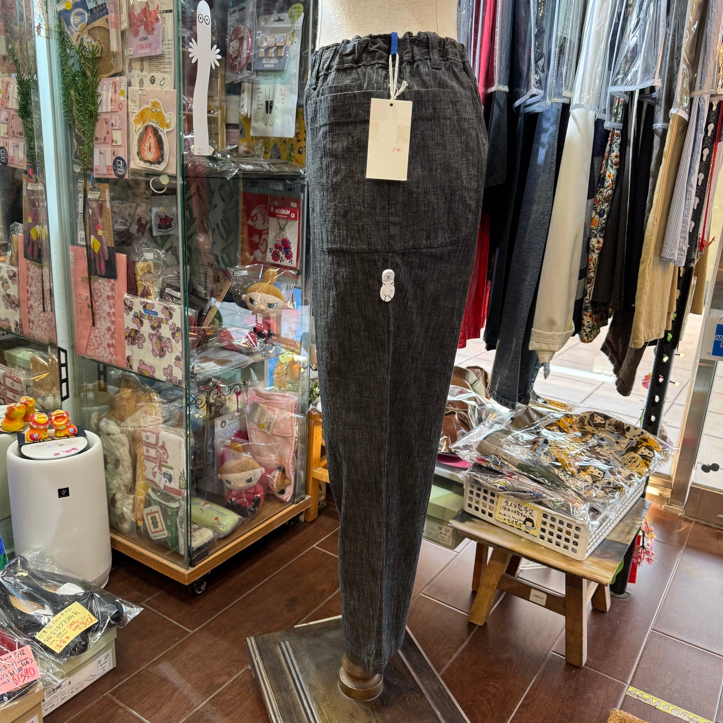 VM Black Denim Pants, Size 3, made in Japan