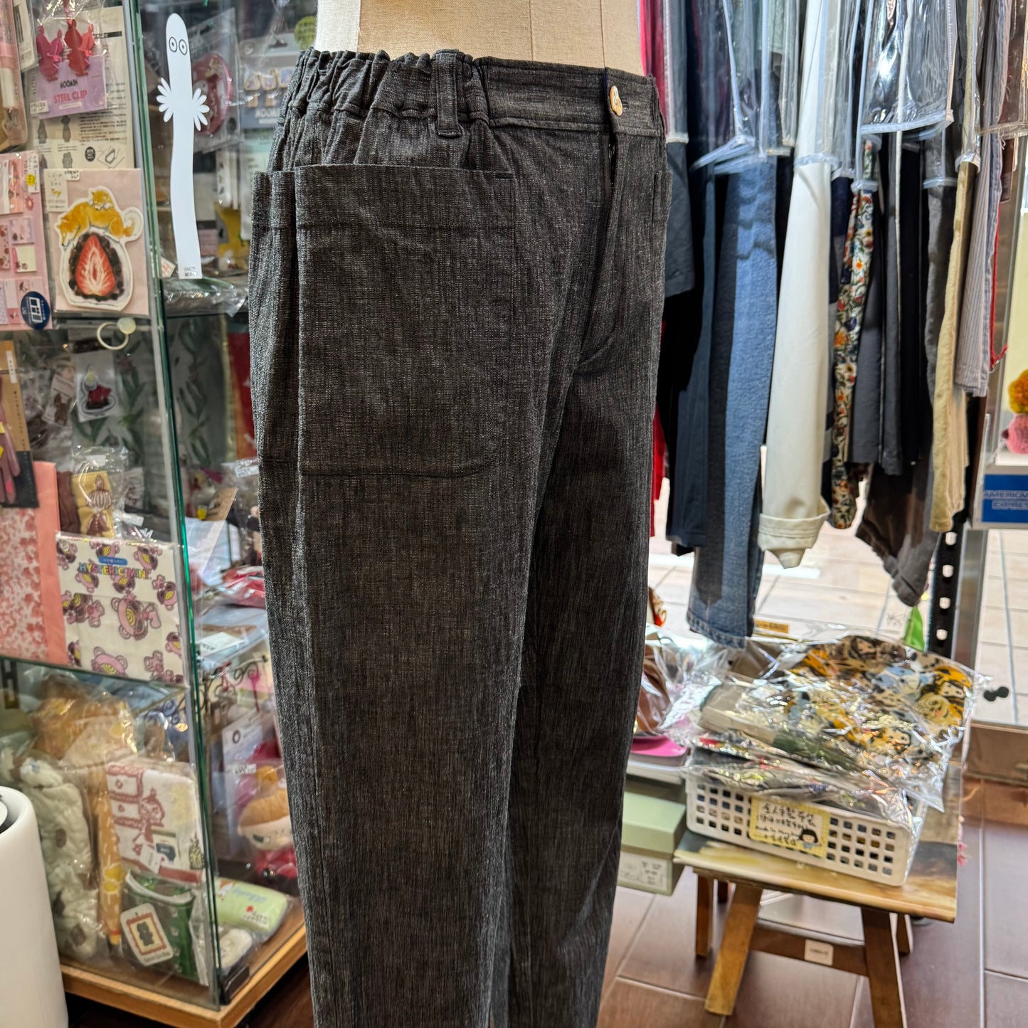VM Black Denim Pants, Size 3, made in Japan