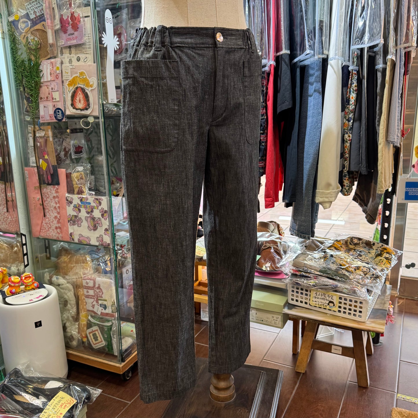 VM Black Denim Pants, Size 3, made in Japan