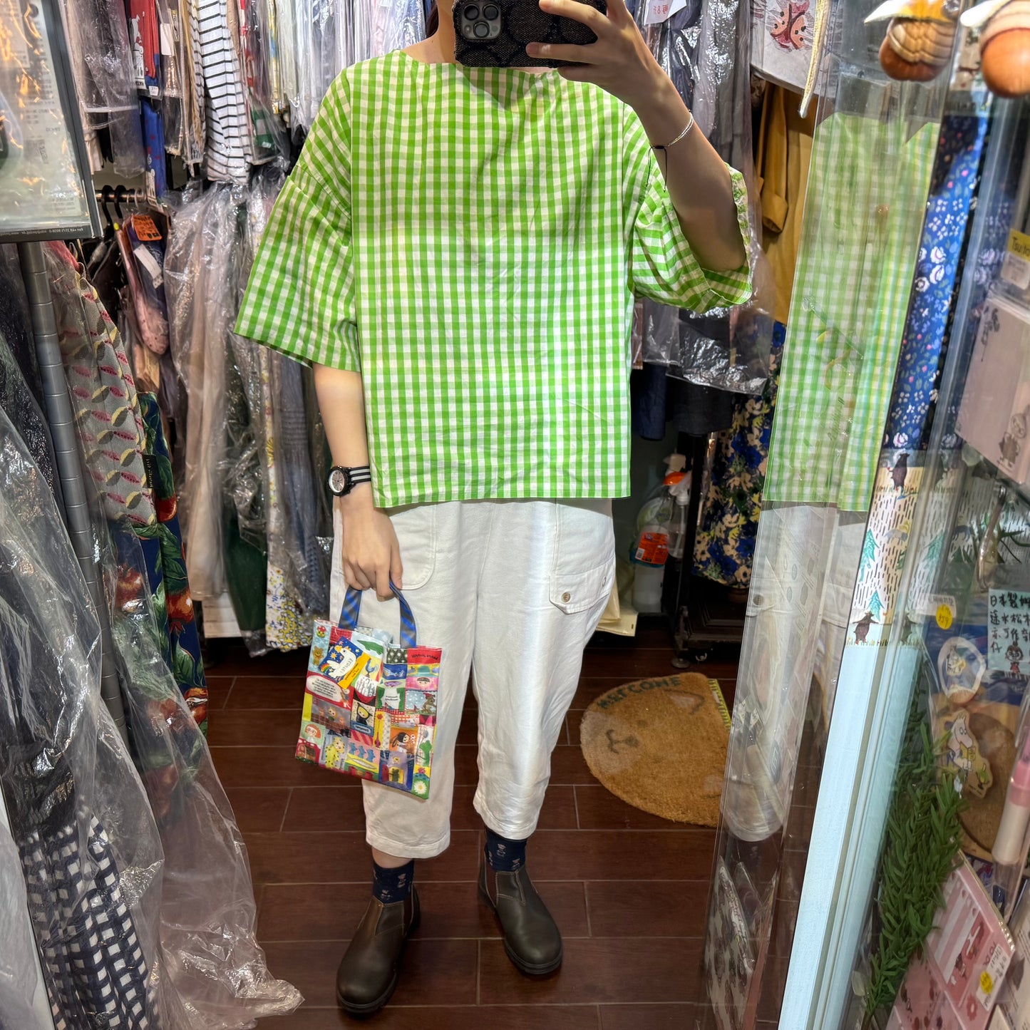 Sale- Ecoute Prints Mini Bag, 2 Patterns, made in Japan