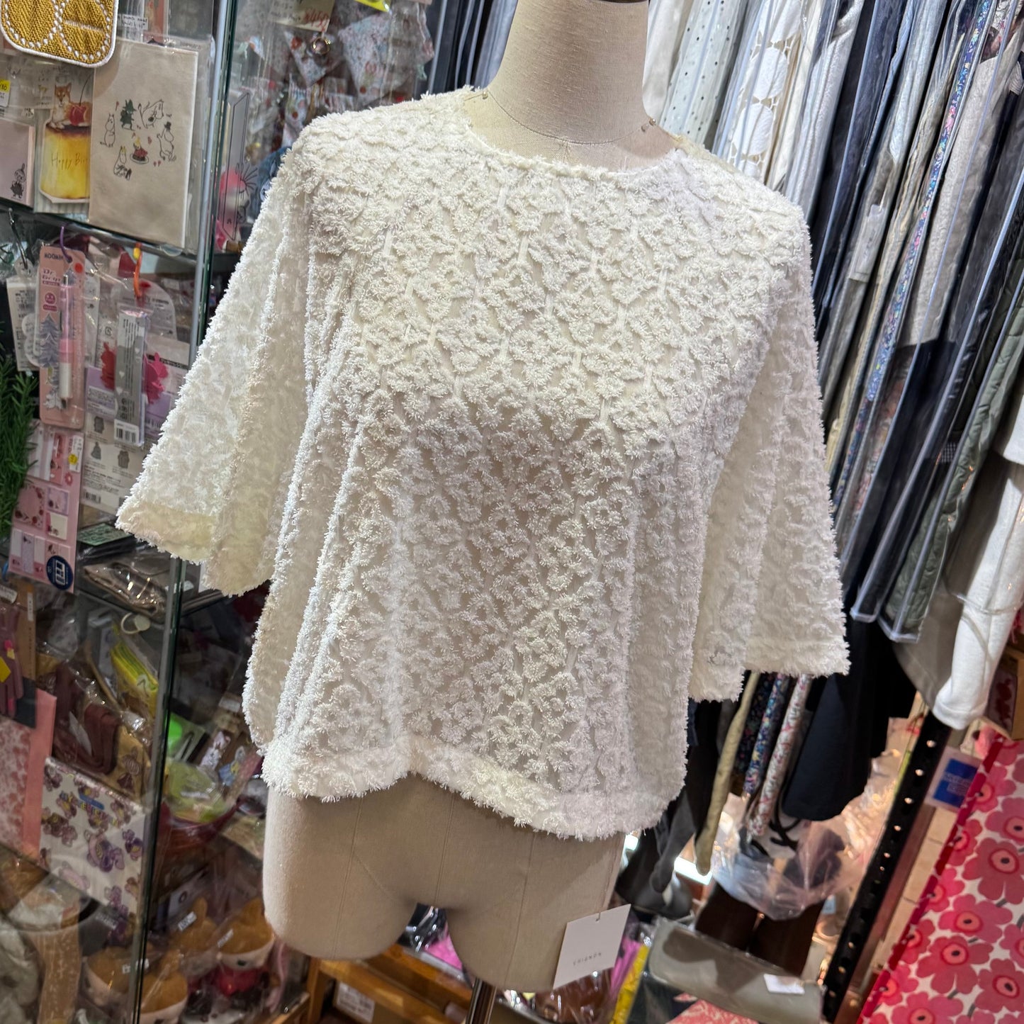 Sale- Chignon White Floral Top
