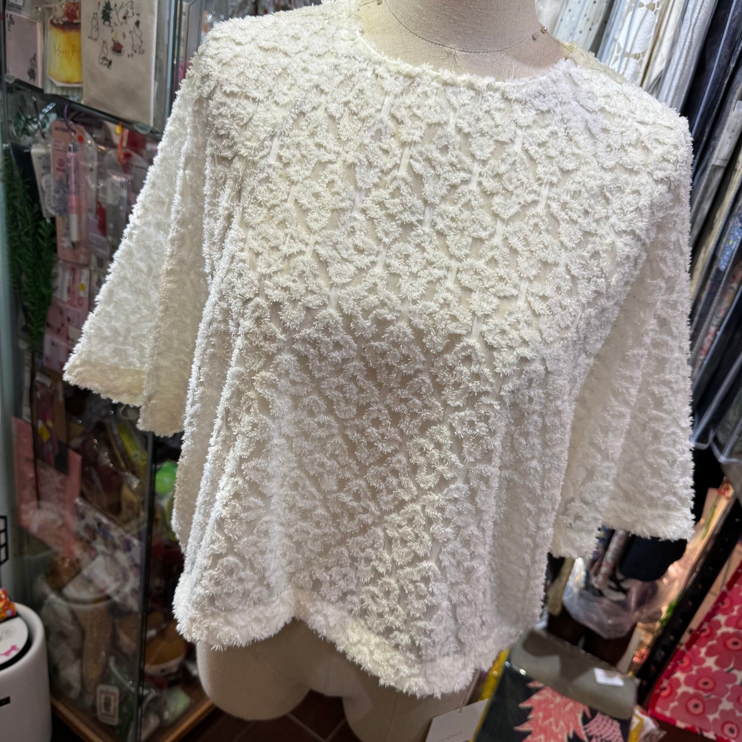 Sale- Chignon White Floral Top