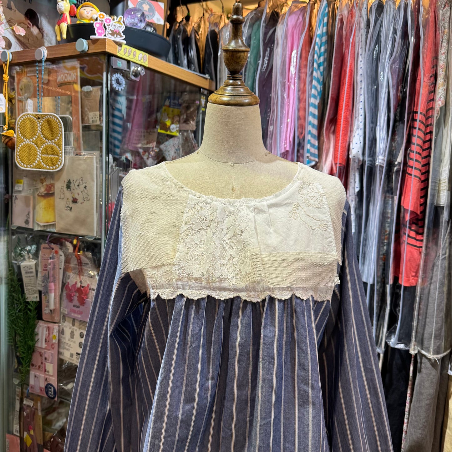 EXTRA20- Haupia Lace Patchwork Top, made in Japan