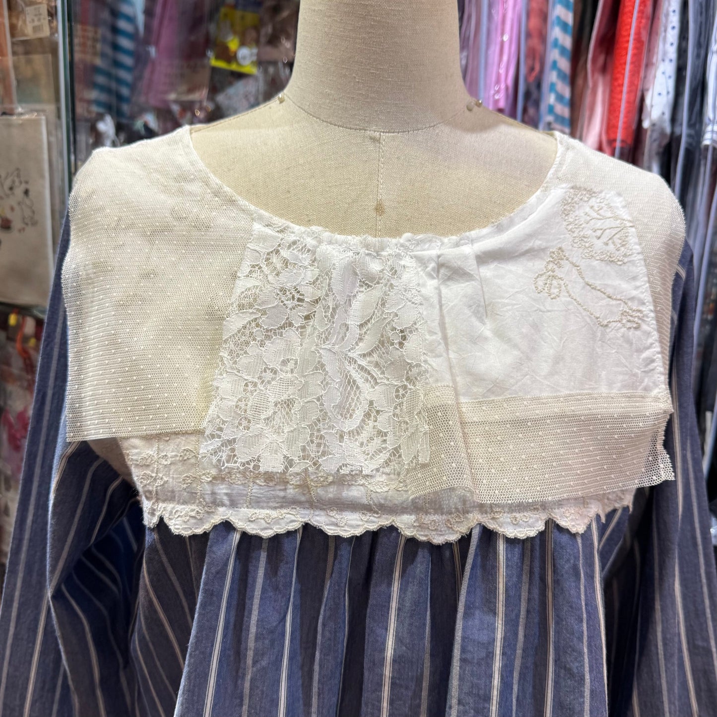EXTRA20- Haupia Lace Patchwork Top, made in Japan