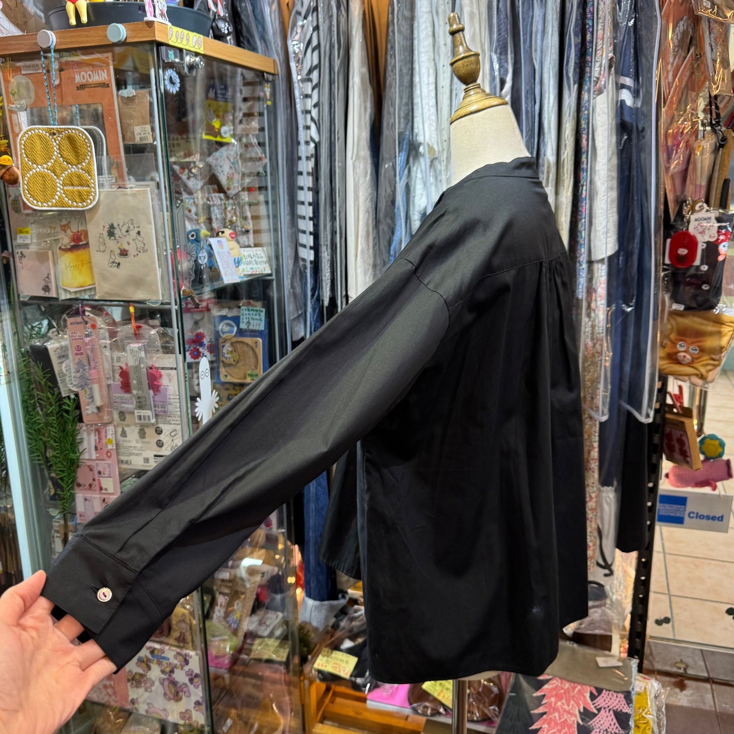 EXTRA20- Lueuf Black Shirt, made in Japan