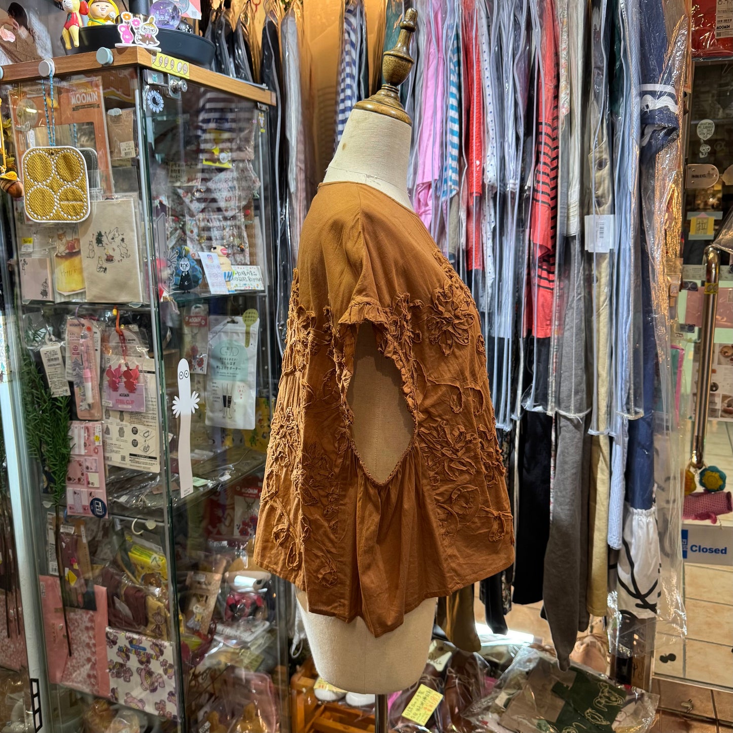 Tumugu Caramel Embroidered Cotton Vest Pullover, made in India
