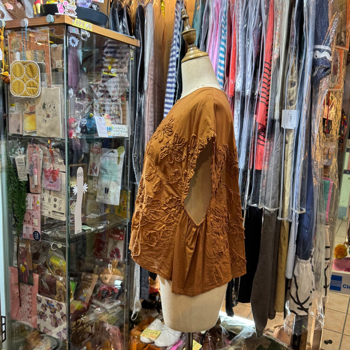 Tumugu Caramel Embroidered Cotton Vest Pullover, made in India