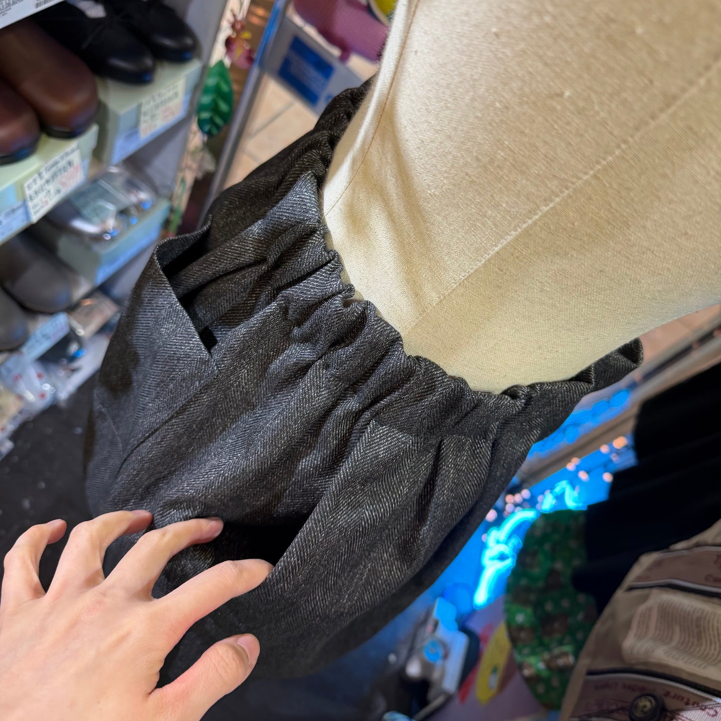 Mizuiro Ind Charcoal Pants, made in Japan