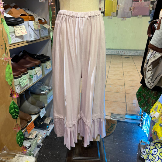 EXTRA30- SO Frill Wide-leg Pants, 3 Colors, made in Japan