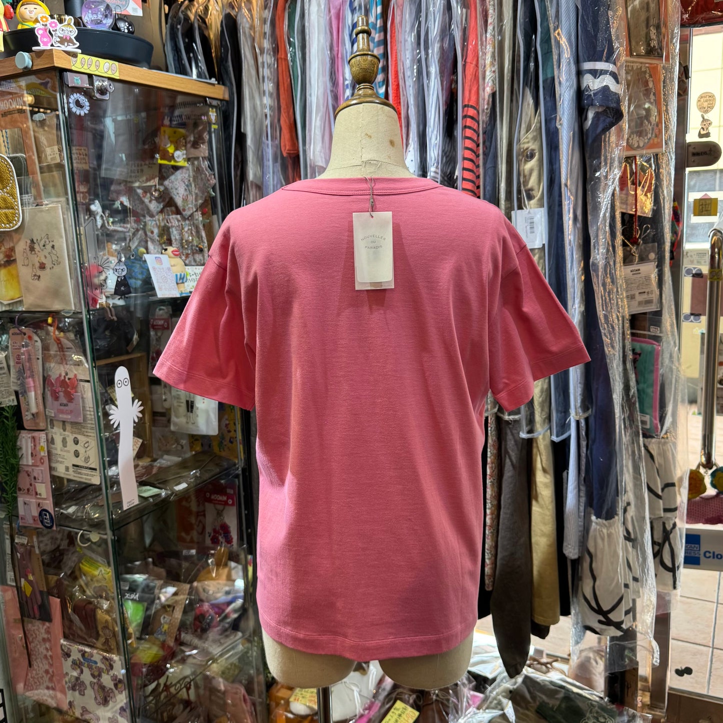 Nouvelles du Paradis Mer Pink T-shirt, made in Japan