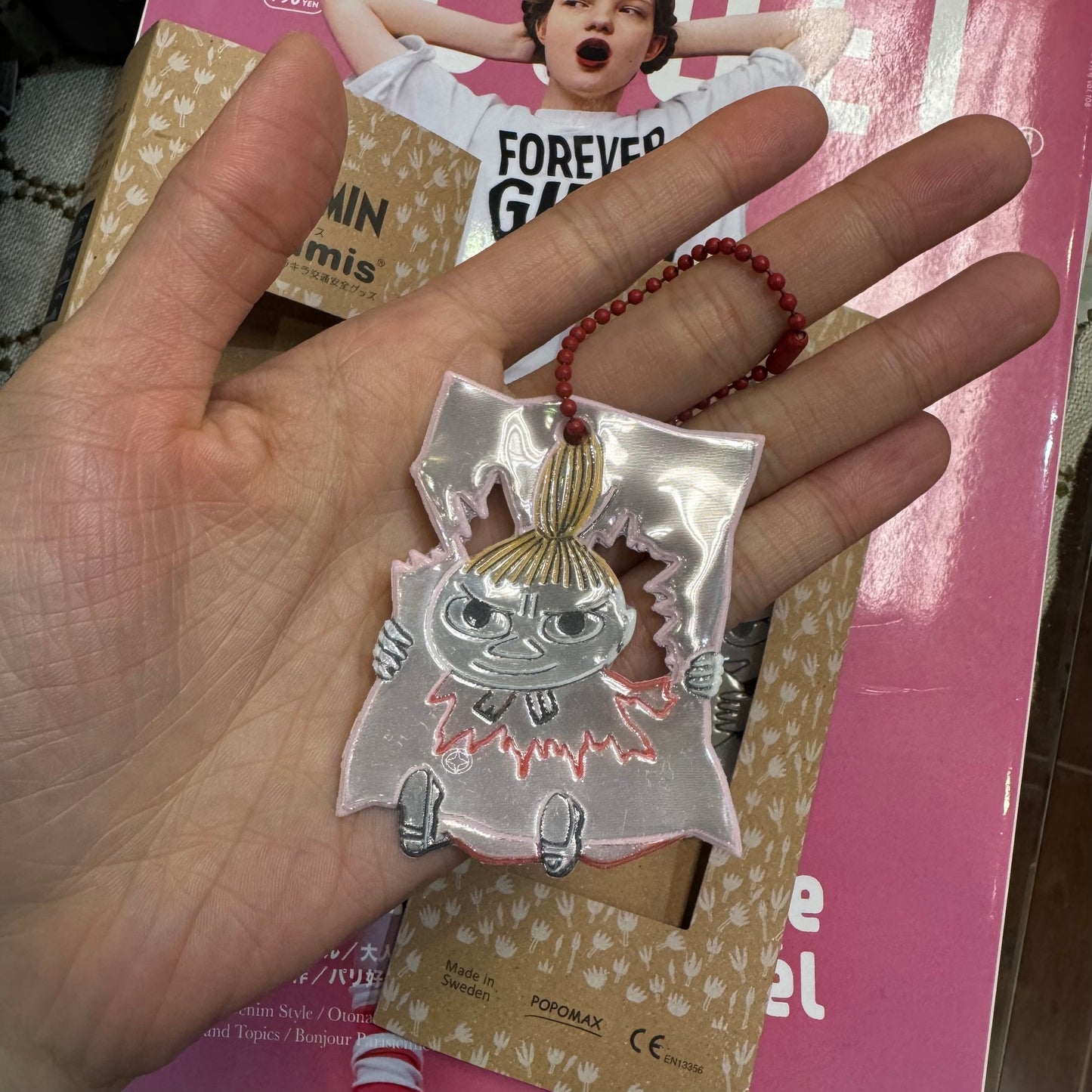 Little My Reflomax Reflective Chain Charms, made in Sweden