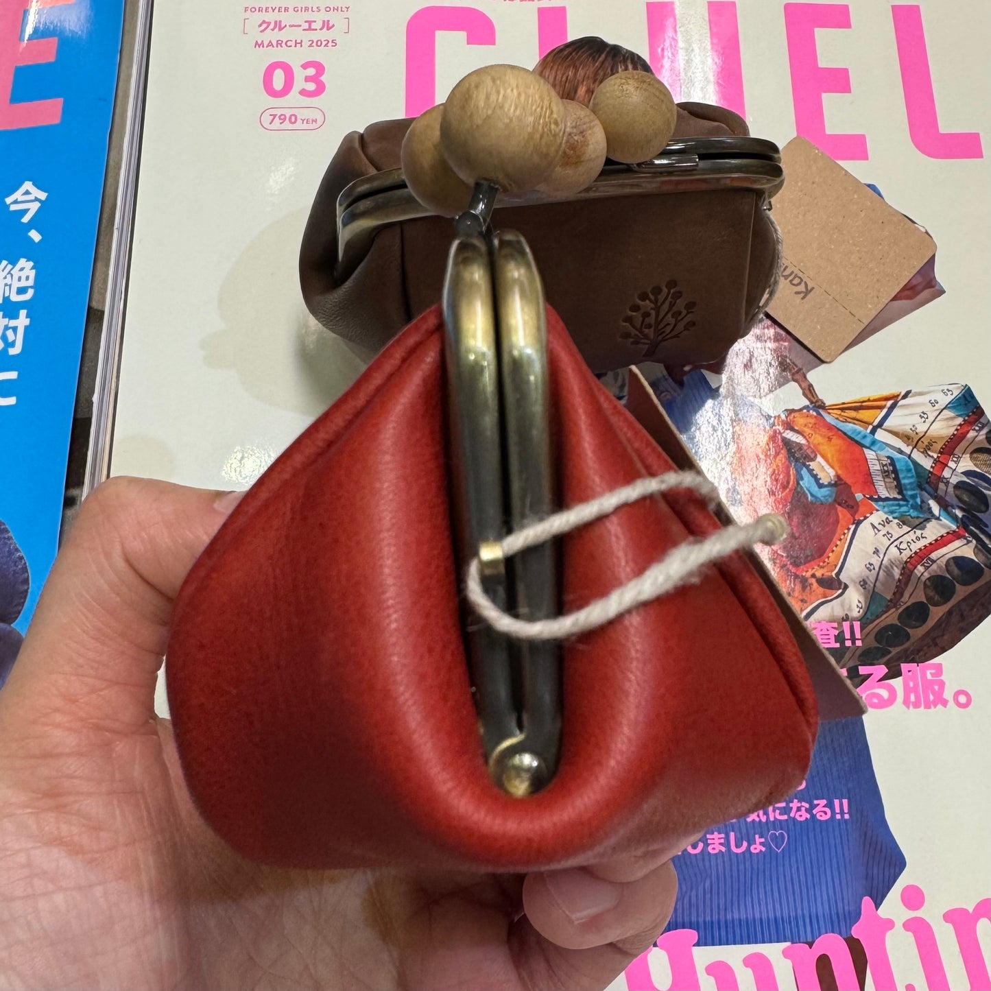 Kanmi Leather Coins Purse , 2 Colors, made in Japan
