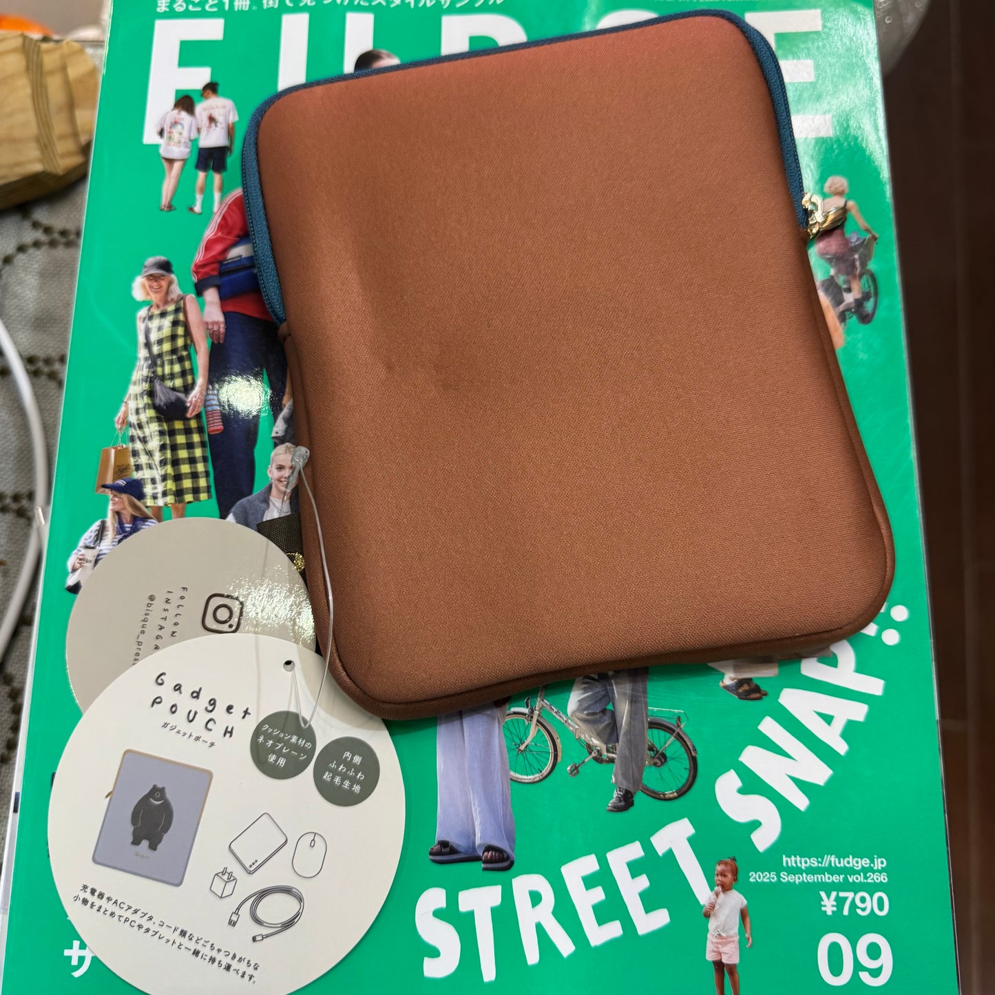 CDF Cat Brown Gadget Pouch