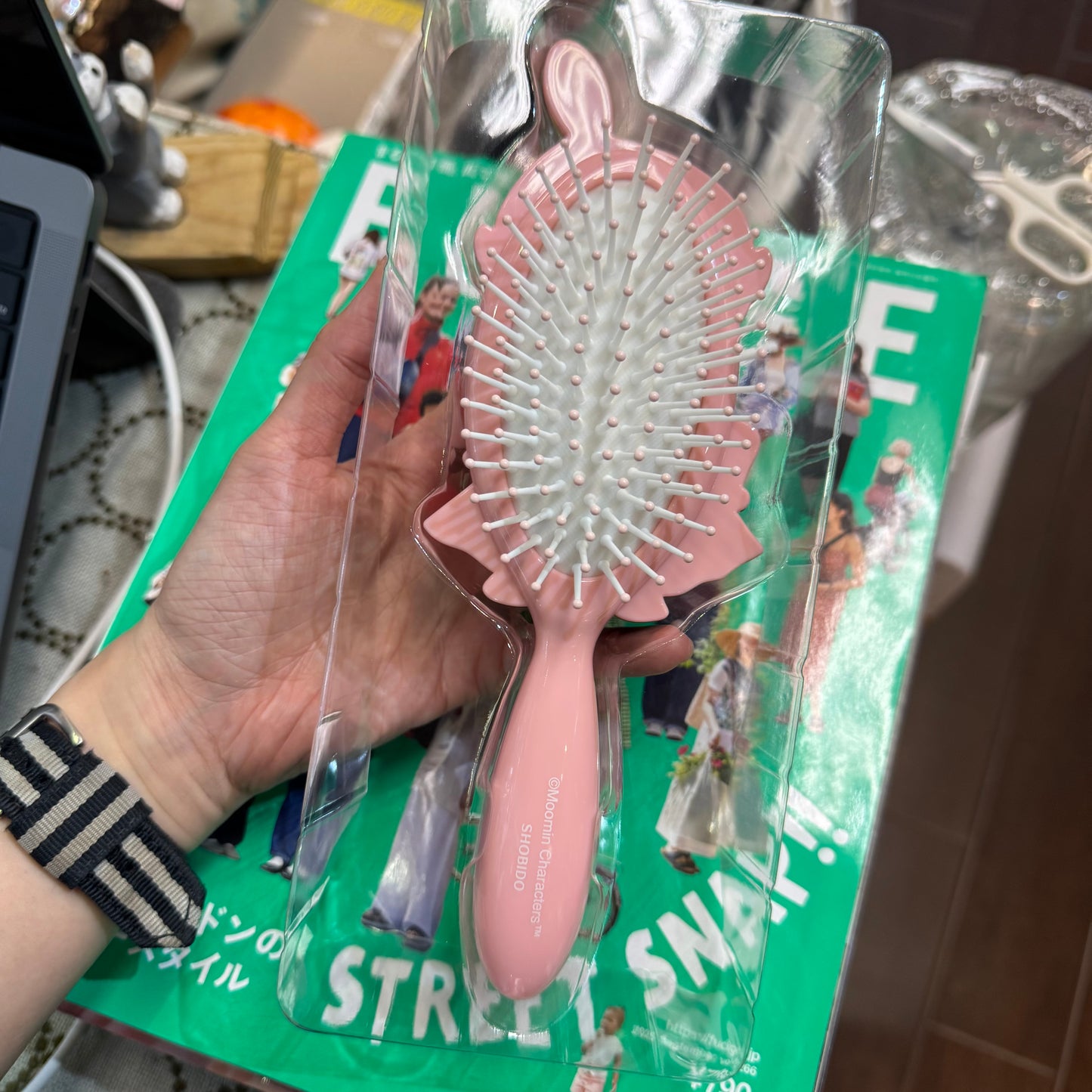 SHOBIDO Little My Pink Hair Brush