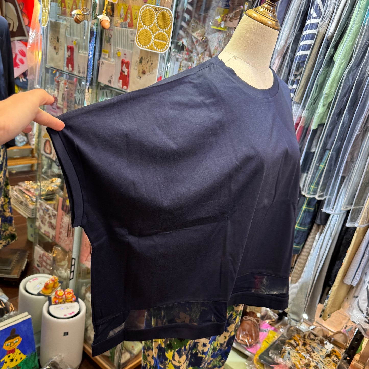 Mizuiro Ind Cotton Top, 2 Colors, made in Japan