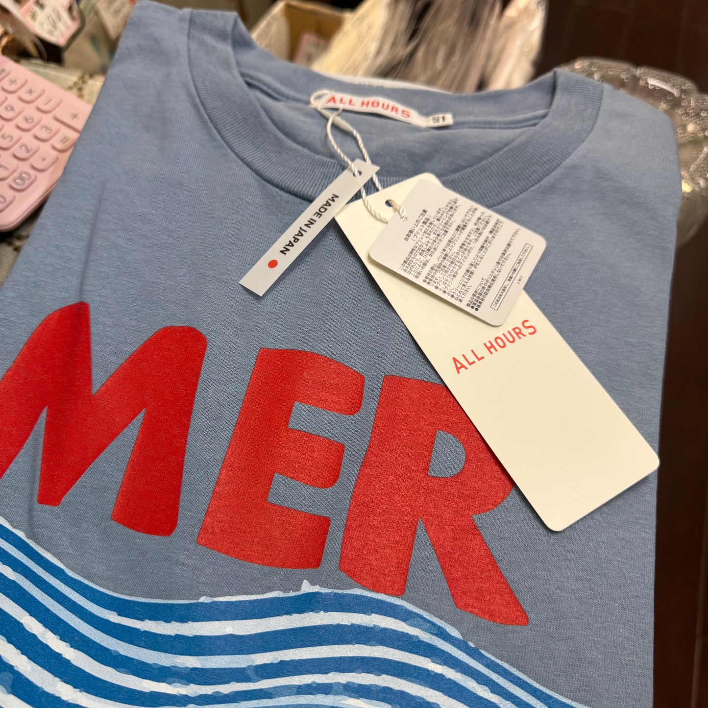 All Hours MER T-shirt, 3 Colors, made in Japan