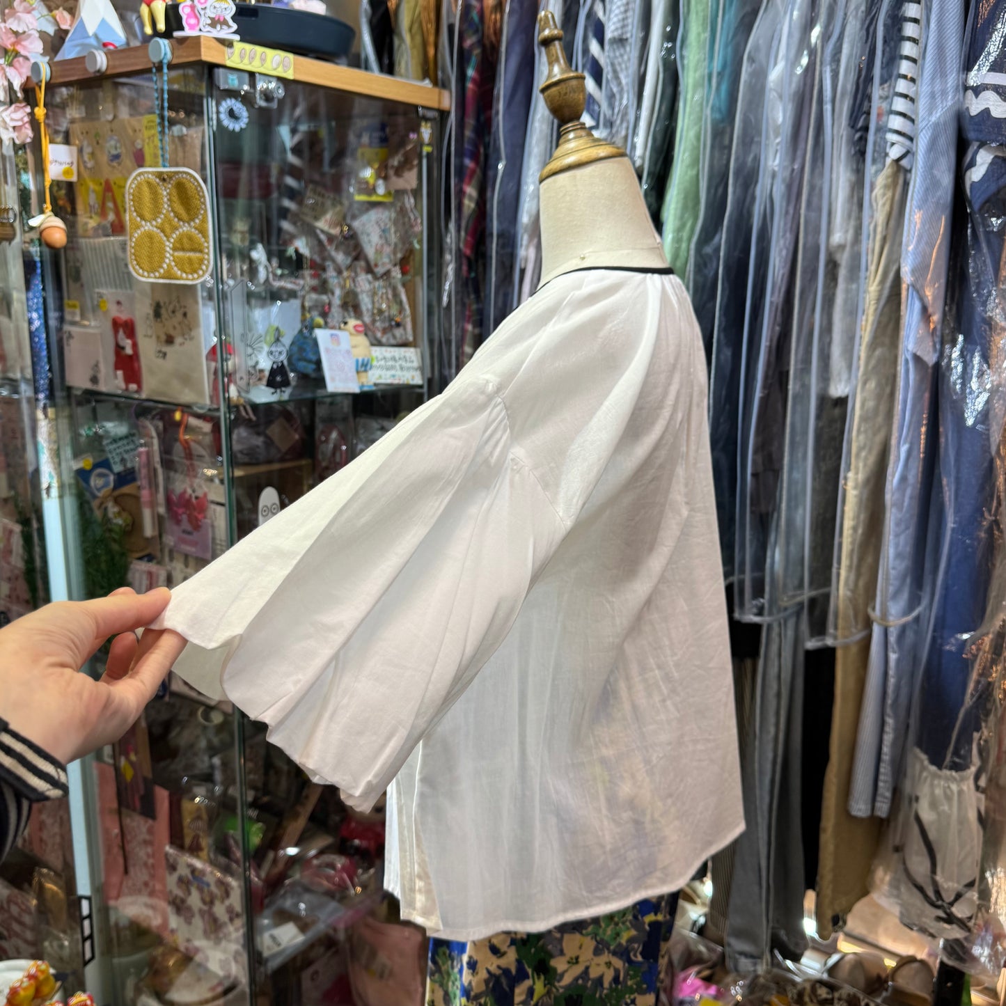 Sale- Haupia Embroidery White Shirt, made in Japan