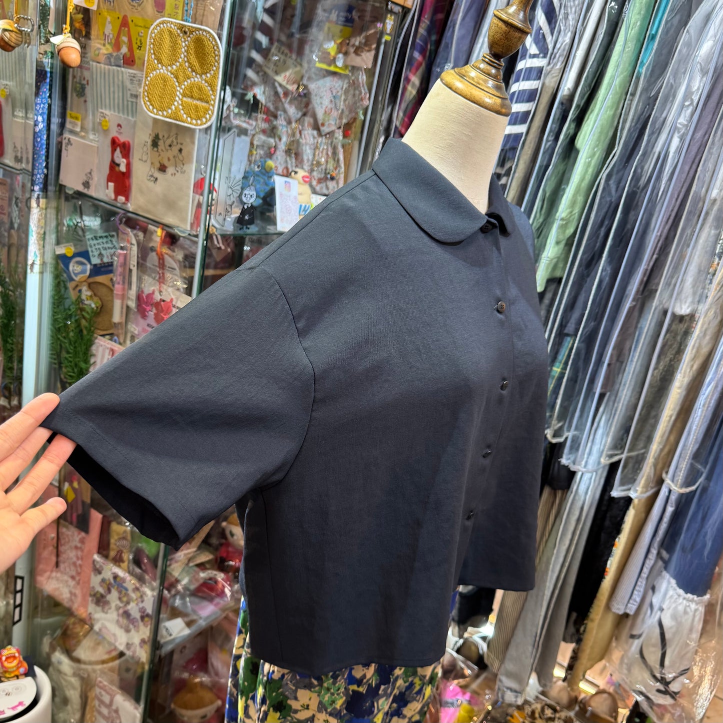 Fig London Around Collar Shirt, 2 Colors, made in Japan