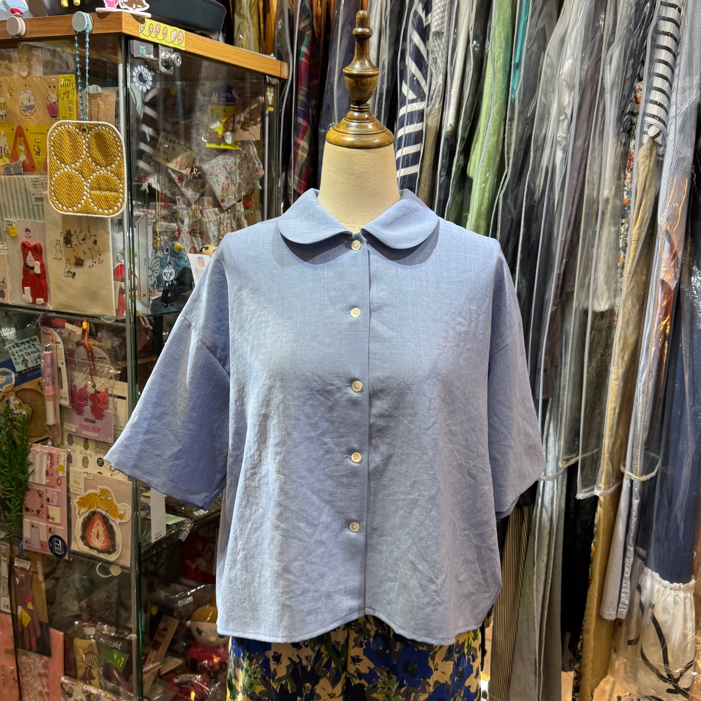 Fig London Around Collar Shirt, 2 Colors, made in Japan