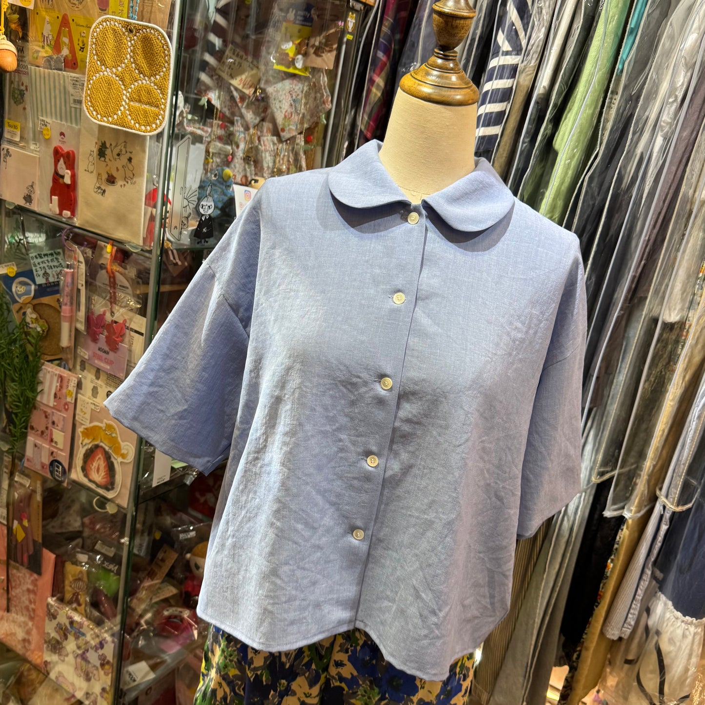Fig London Around Collar Shirt, 2 Colors, made in Japan