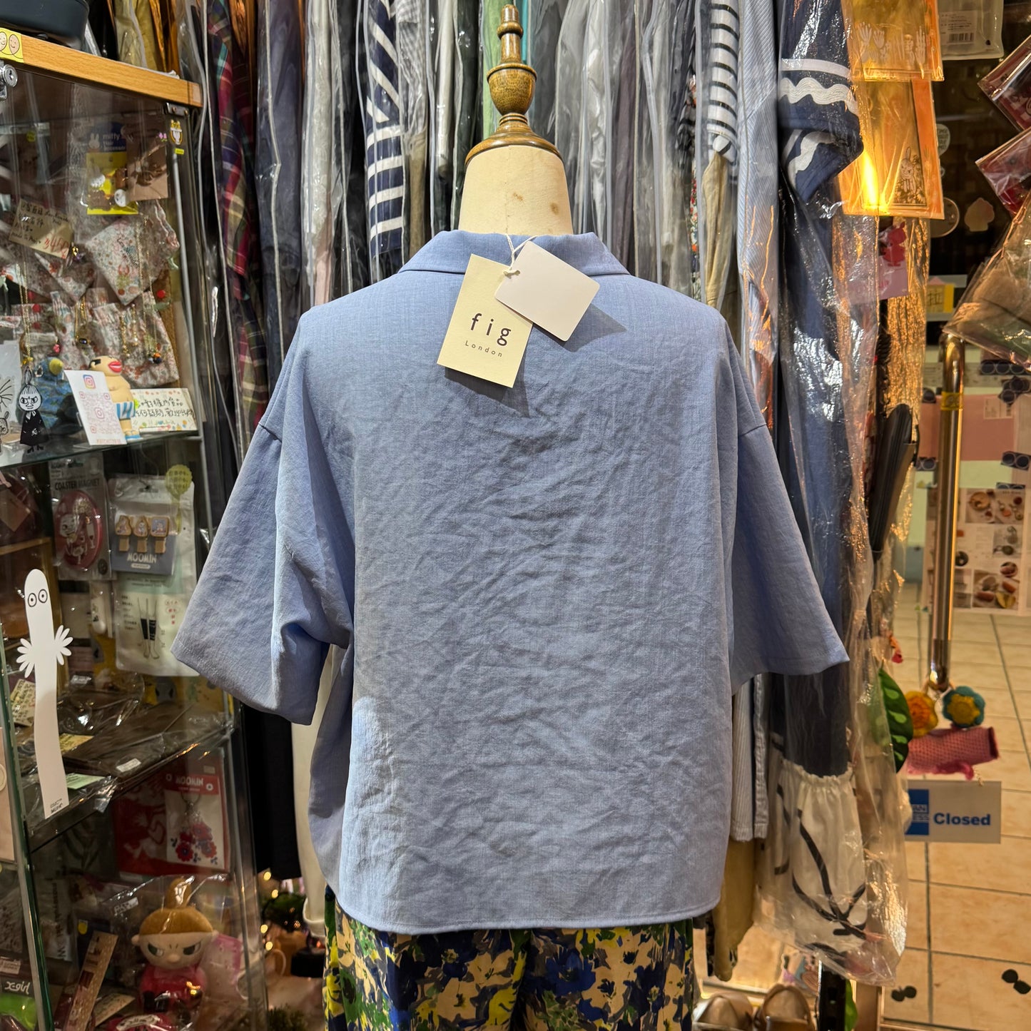 Fig London Around Collar Shirt, 2 Colors, made in Japan